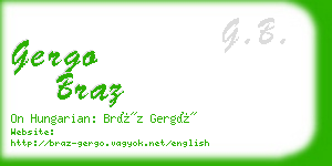 gergo braz business card